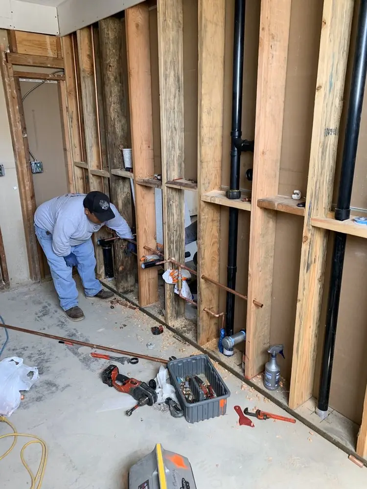 Commercial rough-in plumbing for Water Heater Replacement in Independence Square